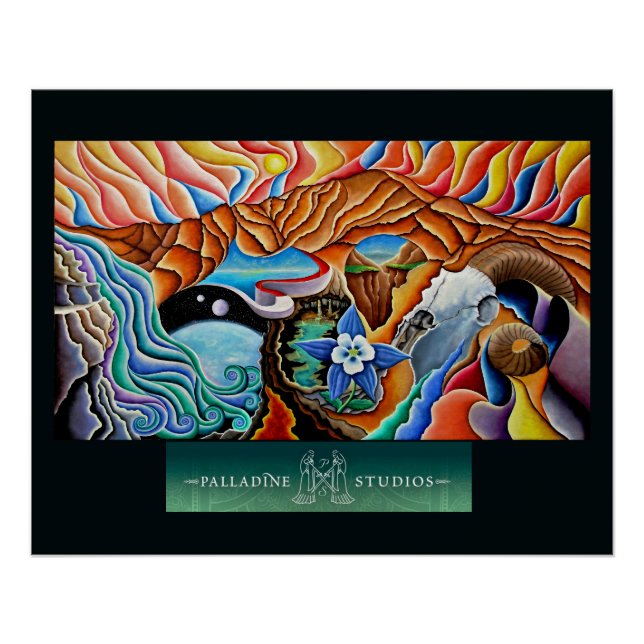 'Tequila Sunset' Glossy Poster (Front)