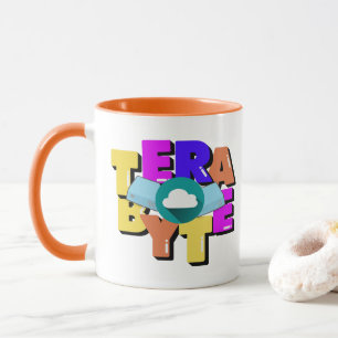 Terabyte Digital Data Storage Size Mug