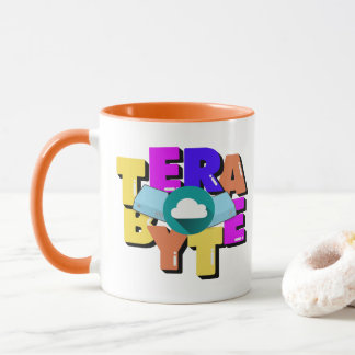 Terabyte Digital Data Storage Size Mug