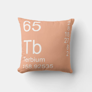 Terbium Throw Pillow