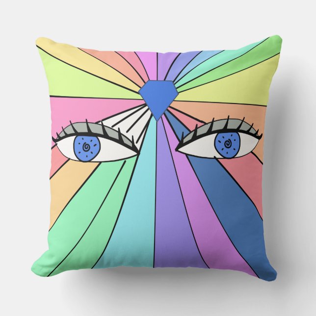 tercer ojo throw pillow (Front)