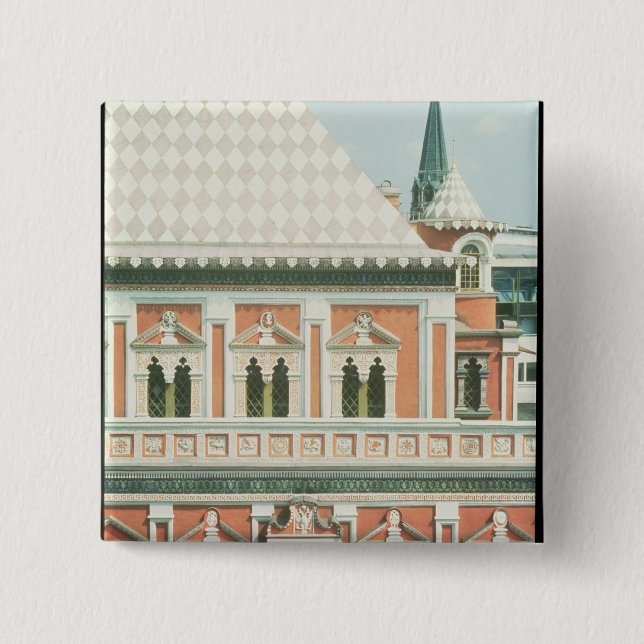 Terem Palace 2 Inch Square Button (Front)
