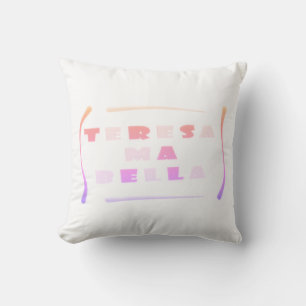 Teresa Bella made for her mixed colours Throw Pillow