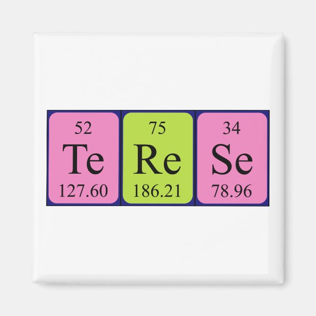 Terese periodic table name magnet (Front)