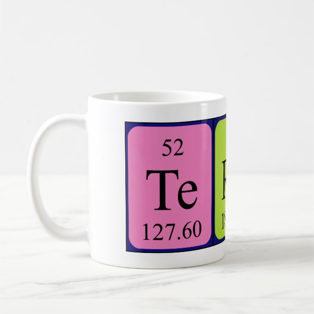 Terese periodic table name mug (Left)