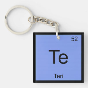 Teri Name Chemistry Element Periodic Table Keychain