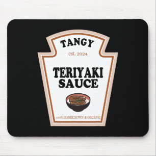 Teriyaki Sauce Condiment Group Family Halloween Co Mouse Pad