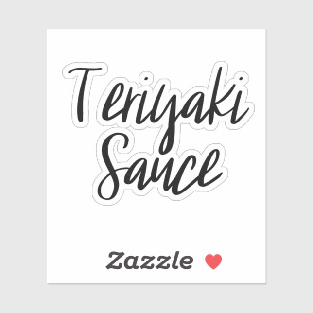 Teriyaki Sauce Storage Sticker (Sheet)