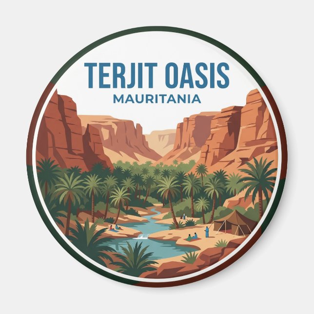 Terjit Oasis Mauritania Magnet (Front)