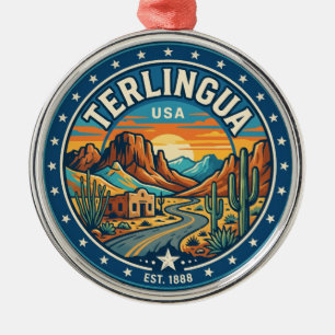 Terlingua USA Metal Ornament