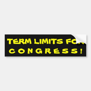 TERM LIMITS FOR, C O N G R E S S ! BUMPER STICKER