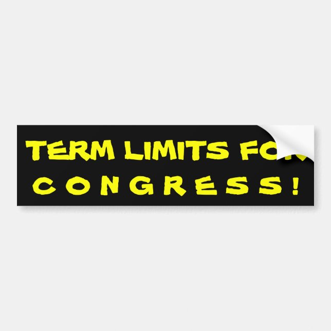 TERM LIMITS FOR, C O N G R E S S ! BUMPER STICKER (Front)