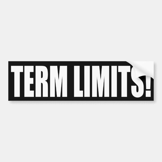Term Limits NOW! Bumper Sticker (Front)