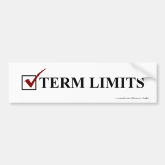 Term Limits, Vote - Bumper Bumper Sticker