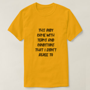 Termes et conditions T-shirt