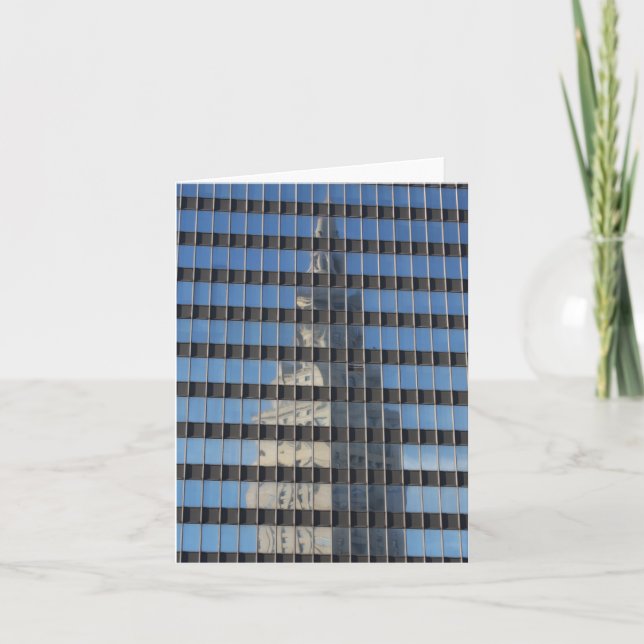 "Terminal Tower - Reflected" - Greeting Card (Front)