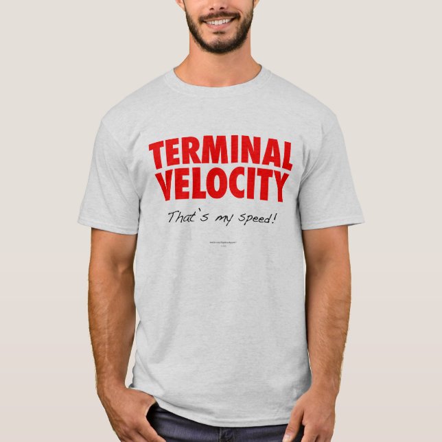 Terminal Velocity Skydiver T-Shirt (Front)