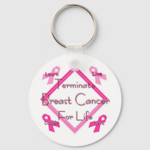 Terminate Breast Cancer Keychain