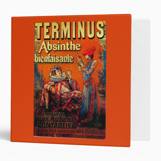 Terminus Absinthe Vintage PosterEurope Binder (Front/Inside)