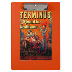 Terminus Absinthe Vintage PosterEurope Clipboard