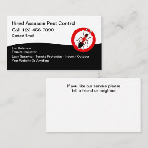Termite Pest Control Business Cards New