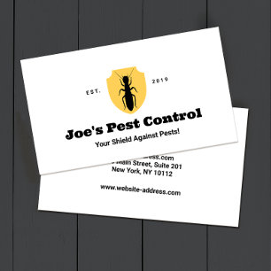Termite Pest Control Exterminator Business Card