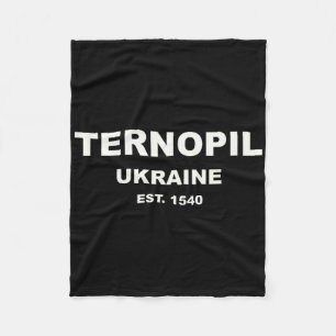 Ternopil Ukraine Fleece Blanket