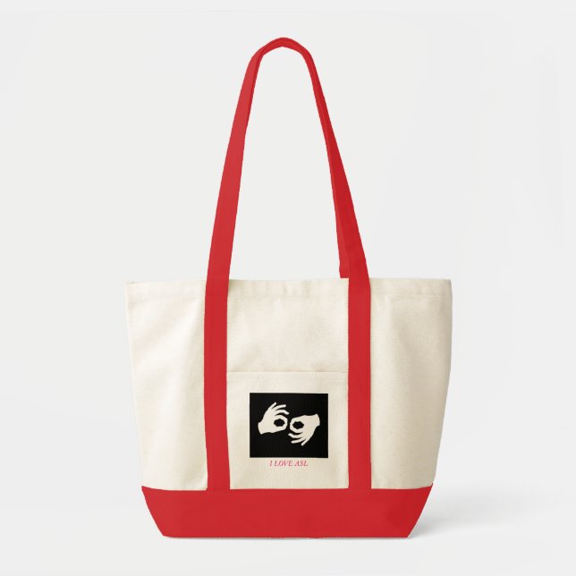 terp, I LOVE ASL Tote Bag (Front)