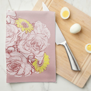 Terra Cotta Edged Bouquet American MoJo Kitchen To Towel