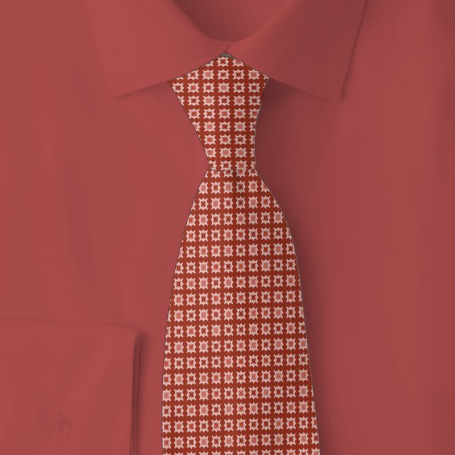 Terra Cotta Geometric  Tie (Creator Uploaded)