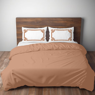 Terra Cotta Greek Key Border Standard Pillowcase