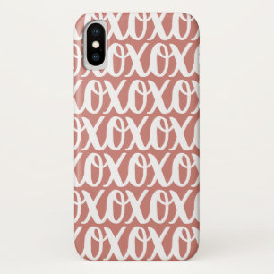Terra Cotta Pink White Pattern Case-Mate iPhone Case