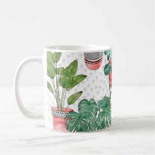 Terra Cotta Plant Pots Pattern. Coffee Mug