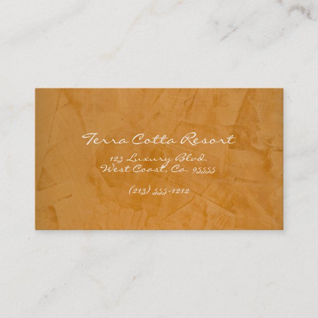 Terra Cotta Resort Business Card (Front)