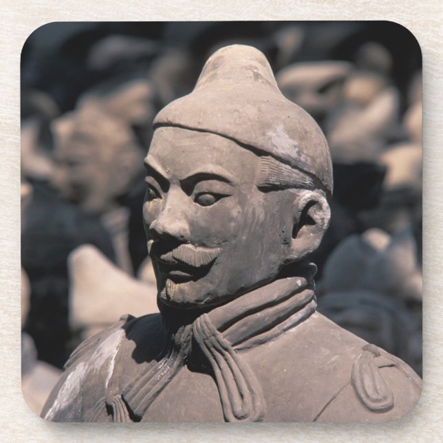 Terra Cotta warriors in Emperor Qin Shihuang's 2 Coaster (Front)