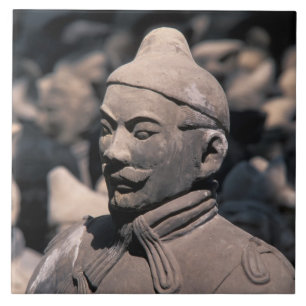 Terra Cotta warriors in Emperor Qin Shihuang's 2 Tile