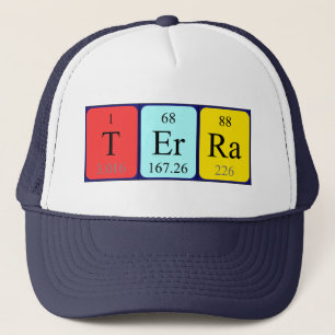 Terra nom de table périodique casquette