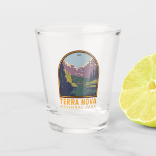 Terra Nova National Park Canada Travel Art Vintage Shot Glass