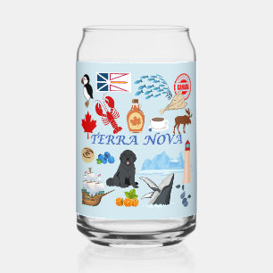 Terra Nova Newfoundland Can Glass
