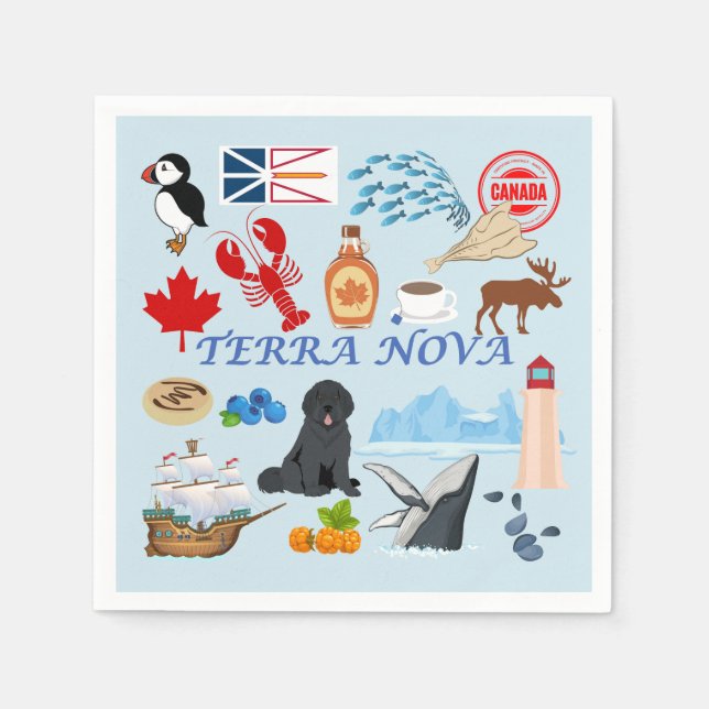  Terra Nova Newfoundland Napkin (Front)