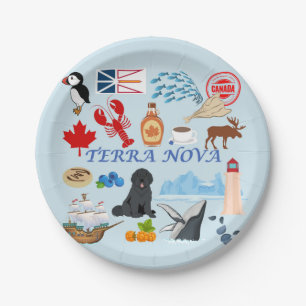 Terra Nova Newfoundland Paper Plate