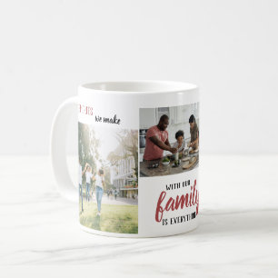 Terra Rosa Typography Collage Photos Family Saying Coffee Mug