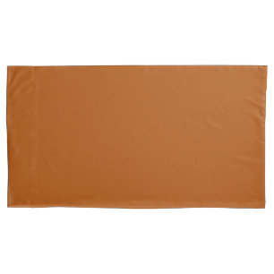 Terra Sienna Brown colour Easily Customize This Pillowcase