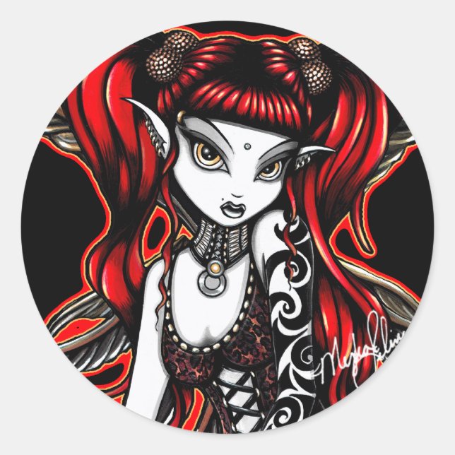 Terra Stickers Tattooed Fire Fairy (Front)
