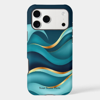 Terra Wave: Earthy Abstract Lines Case