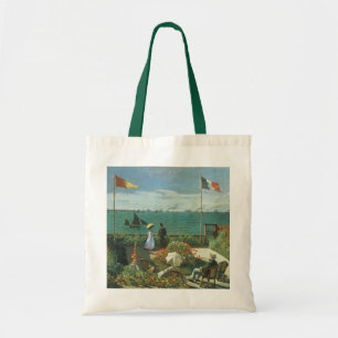 Terrace at the Seaside by Claude Monet Tote Bag