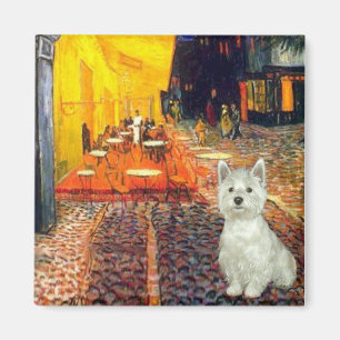 Terrace Cafe - Westie (S) Magnet