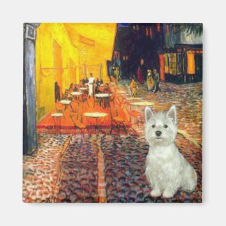 Terrace Cafe - Westie (S) Magnet