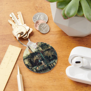 Terrace of a Cafe, Montmartre by Vincent van Gogh Keychain