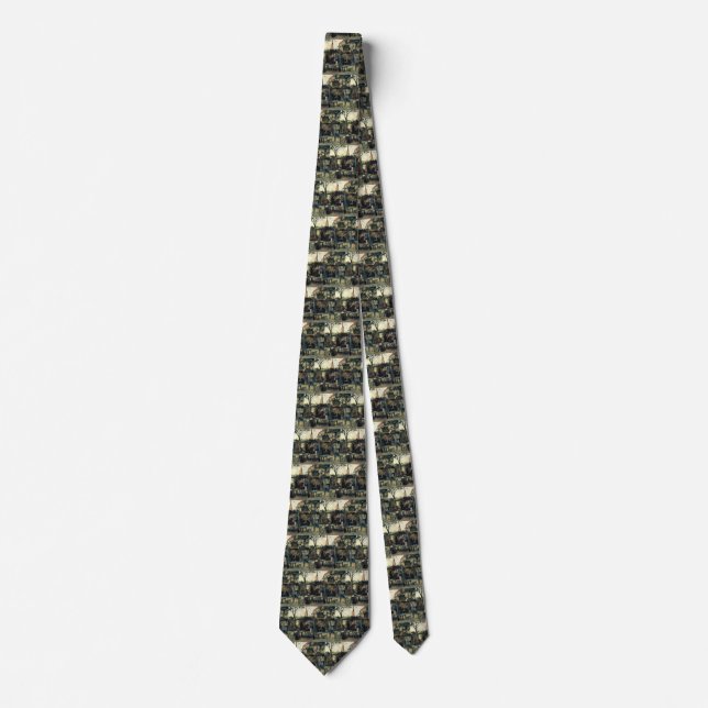 Terrace of a Cafe, Montmartre by Vincent van Gogh Tie (Front)